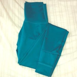 Turquoise/Teal Mika high-Waisted Workout Pant